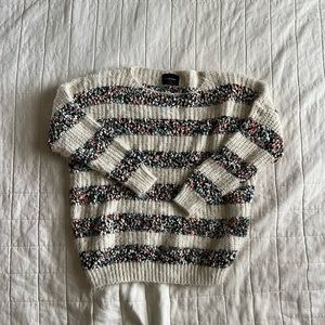 Anthropologie La Fee Verte Confetti Striped Sweater